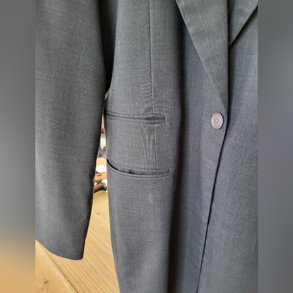 Vintage Larry Levine Classic Gray Womens Blazer Size 10 - Picture 5 of 16